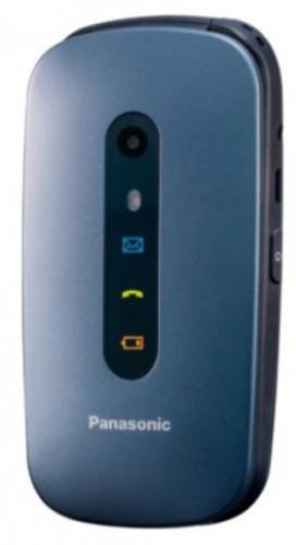 Telefon mobil panasonic kx-tu456exce, cu buton sos (albastru)