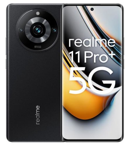 Telefon mobil realme 11 pro+, procesor mediatek dimensity 7050, octa-core, amoled capacitive touchscreen 6.7inch, 12gb ram, 512gb flash, camera tripla 200+8+2mp, 5g, wi-fi, dual sim, android (negru)