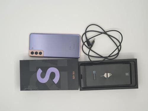 Telefon mobil samsung galaxy s21 plus, procesor exynos 2100 octa-core, dynamic amoled 6.7inch, 8gb ram, 128gb flash, camera tripla 12 + 64 + 12 mp, wi-fi, 5g, dual sim esim, android (violet)