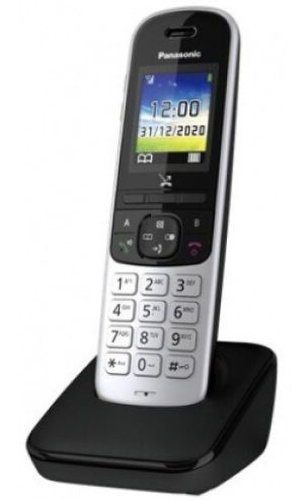 Telefon panasonic fara fir kx-tgh710fxs, dect, ecran color de 1,8 inch, agenda telefonica 200 contacte, speakerphone (negru/argintiu)