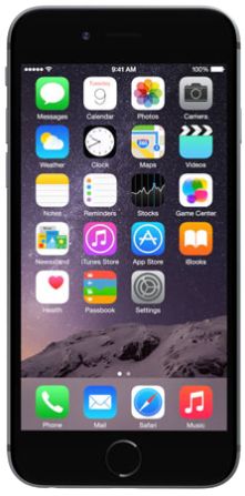 Telefon refurbished apple iphone 6, procesor apple a8 dual core 1.4 ghz, ips led-backlit widescreen multi‑touch 4.7inch, 1gb ram, 16gb flash, 8mp, wi-fi, 4g, ios 8 (gri)