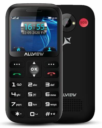 Telefon seniori allview d3 senior, 3g, dual sim (negru)