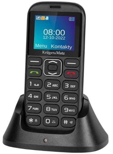 Telefon seniori kruger&matz km0921, dual sim (negru)