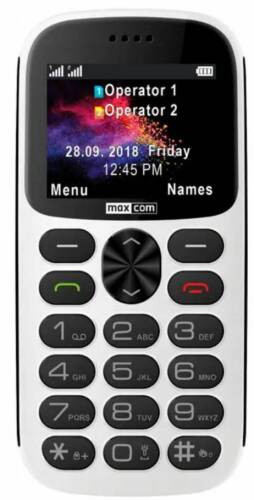 Telefon seniori maxcom comfort mm471, 2g, dual sim (alb)