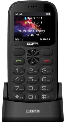 Telefon seniori maxcom comfort mm471, 2g, dual sim (gri)