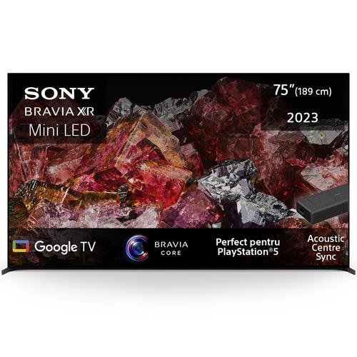 Televizor mini led sony bravia 190 cm (75inch) 75x95l, ultra hd 4k, smart tv, wifi, ci+
