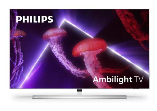 Televizor oled philips 139 cm (55inch) 55oled807/12, ultra hd 4k, smart tv, ambilight, android tv, wifi, ci+ 