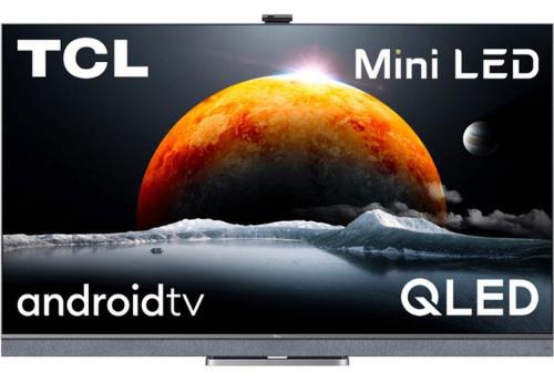 Televizor qled miniled tcl 139 cm (55inch) 55c821, ultra hd 4k, smart tv, wifi, android tv, ci+