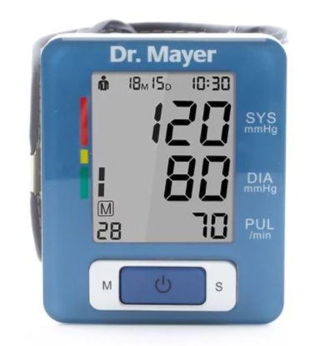 Tensiometru electronic de incheietura dr. mayer drm-bpm60ch (alb/albastru)