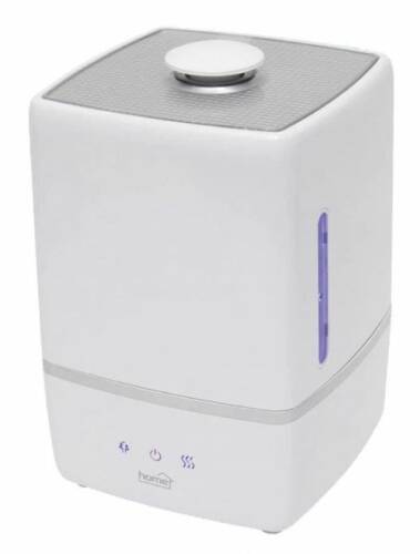 Umidificator cu ultrasunete home uhmp5000, rezervor 5 l, pentru incaperi max. 40 mp, umidificare reglabila, ionizare, difuzor aromaterapie (alb)