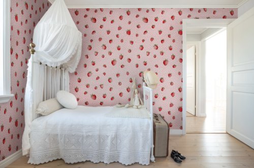 Tapet berry cute, pink, rebel walls