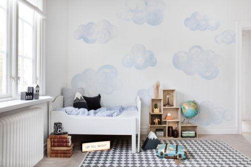 Tapet watercolor clouds, rebel walls