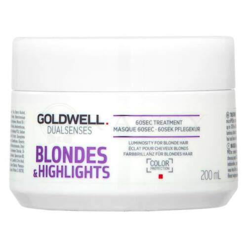 Goldwell dualsenses blondes   highlights 60sec treatment masca pentru păr blond 200 ml