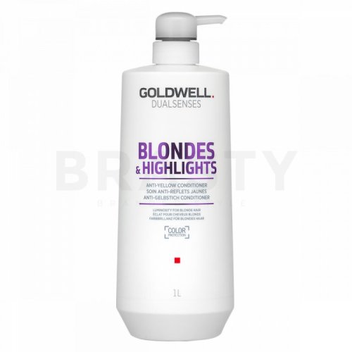 Goldwell dualsenses blondes   highlights anti-yellow conditioner balsam pentru păr blond 1000 ml