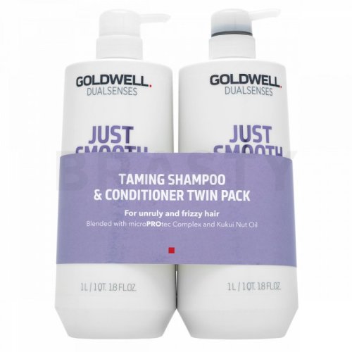 Goldwell dualsenses just smooth taming duo set pentru păr indisciplinat 2 x 1000 ml