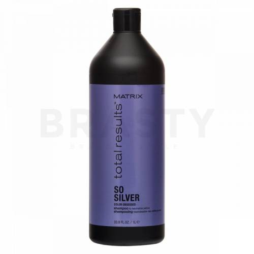 Matrix total results color obsessed so silver shampoo sampon pentru păr blond platinat si grizonat 1000 ml
