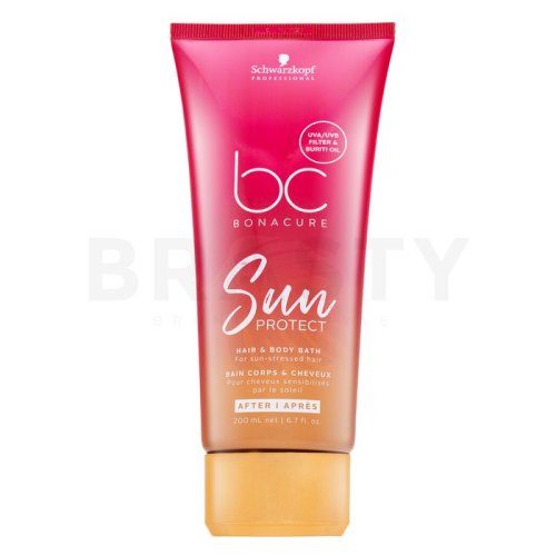 Schwarzkopf professional bc bonacure sun protect hair   body shampoo șampon hrănitor pentru păr deteriorat de razele soarelui 200 ml
