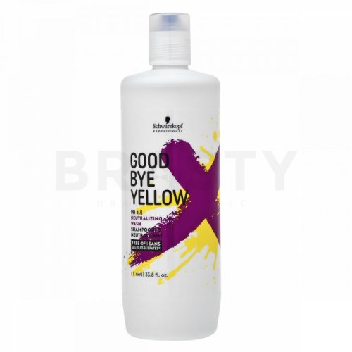 Schwarzkopf professional good bye yellow neutralizing wash shampoo șampon 1000 ml