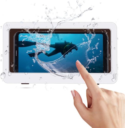Tenq.ro Carcasa smartphone montare perete universala compatibila 4 - 6.8 inch anti-aburire, waterproof, touch screen