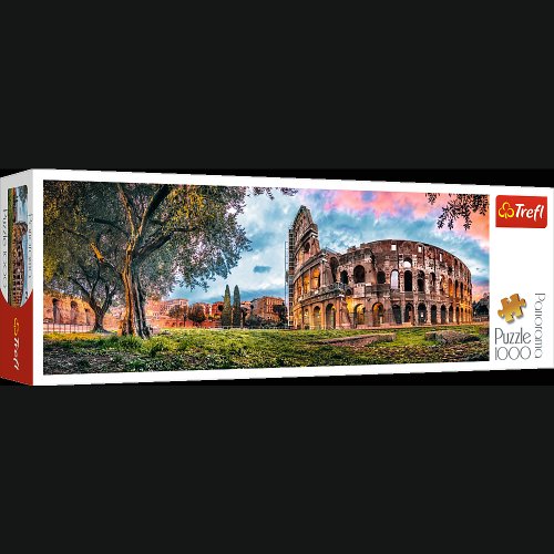 Puzzle trefl panorama, colosseum in zori 1000 piese