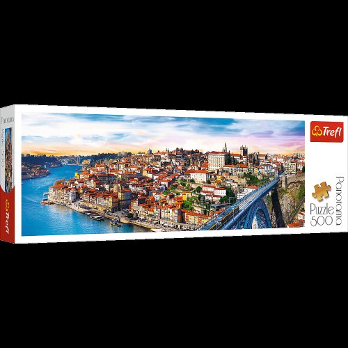 Puzzle trefl panorama, orasul porto portugalia 500 piese