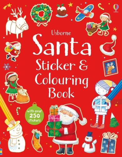Usborne Santa sticker and colouring book