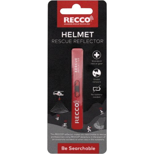 Recco Reflector adhesive for helmet, red