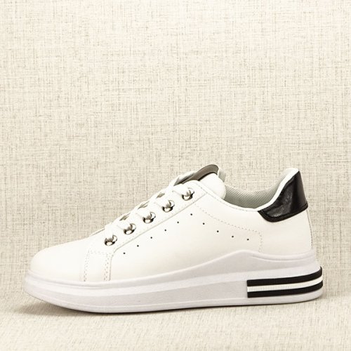 Sofiline Sneakers alb cu negru sonia m3