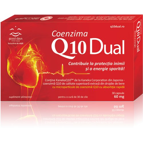 Coenzima q10 dual 60 mg, good days therapy, 30cps