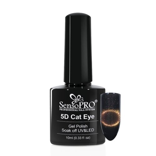 Oja semipermanenta cat eye gel 5d sensopro 10ml, #14 solar