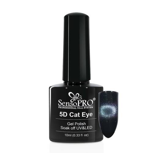 Oja semipermanenta cat eye gel 5d sensopro 10ml, #15 aurora borealis