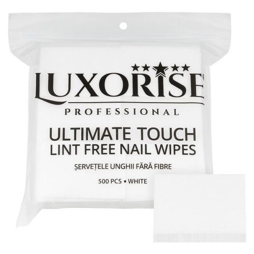 Servetele unghii ultimate touch luxorise, strat dublu 500 buc, alb