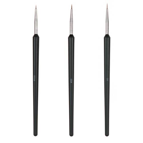 Set 3 pensule manichiura unghii false - classy black