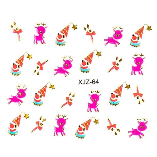 Sticker 3d unghii luxorise xjz-64, christmas collection