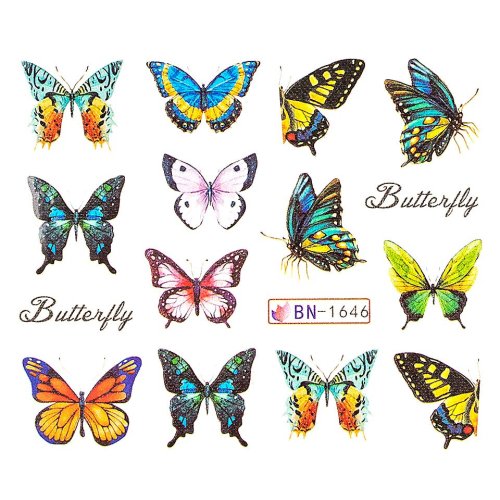 Tatuaj unghii luxorise, butterfly bn-1646