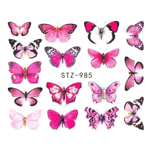 Tatuaj unghii luxorise butterfly madness, stz-985