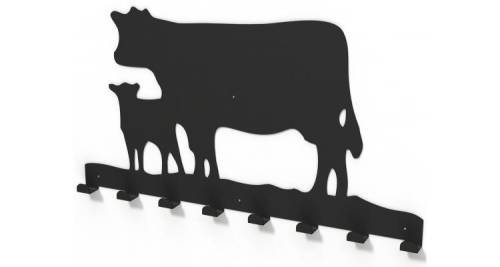 Cuier metalic animale de ferma -model 4018 negru