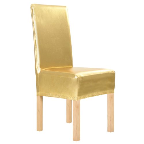 Vidaxl huse de scaun elastice drepte, 4 buc., auriu