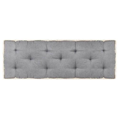 Vidaxl pernă pentru canapea din paleți, antracit, 120 x 40 x 7 cm