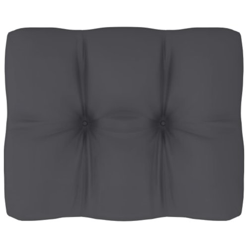 Vidaxl pernă pentru canapea din paleți, antracit, 50 x 40 x 12 cm