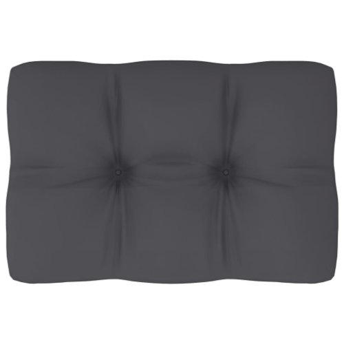Vidaxl pernă pentru canapea din paleți, antracit, 60 x 40 x 12 cm