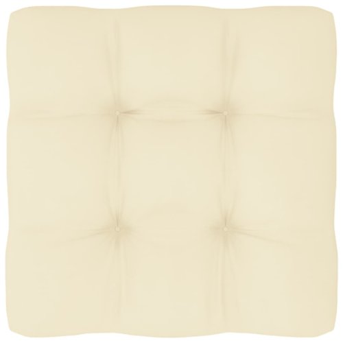 Vidaxl pernă pentru canapea din paleți, crem, 50 x 50 x 12 cm
