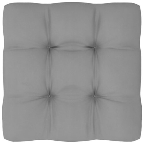 Vidaxl pernă pentru canapea din paleți, gri, 50 x 50 x 12 cm, textil