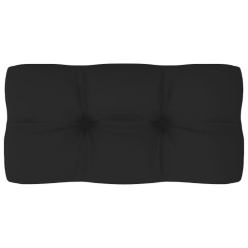 Vidaxl pernă pentru canapea din paleți, negru, 80 x 40 x 12 cm