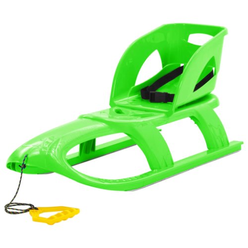 Vidaxl sanie cu scaun, verde, 102,5x40x23 cm, polipropilenă