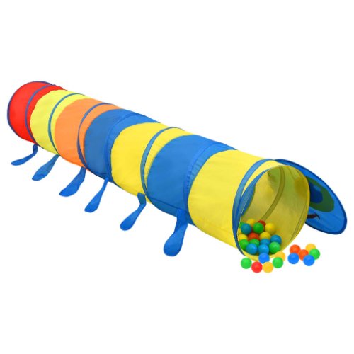 Vidaxl tunel de joacă pt copii, 250 bile, multicolor, 245 cm poliester
