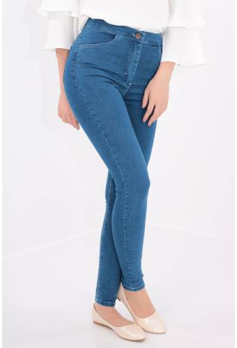 Jeans albastri skinny fit