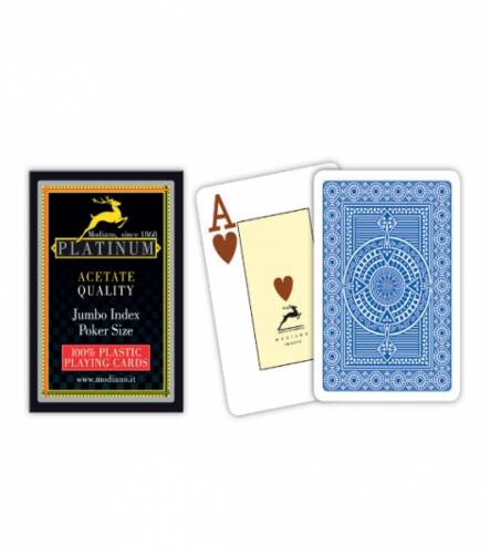 Carti de joc 100% acetat - platinum poker jumbo index