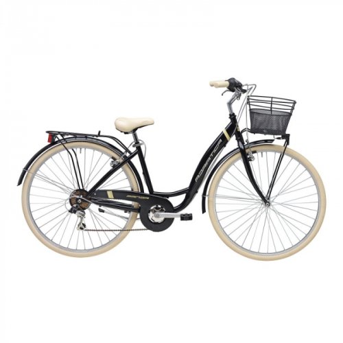 Bicicleta adriatica panda 28 lady 6v negru mat 42 cm