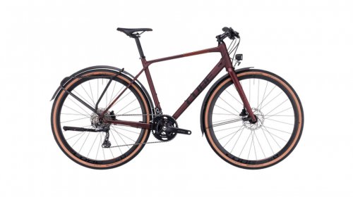Bicicleta cube nulane race fe rubyred black 2023 m (56 cm)